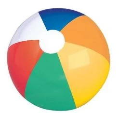 Mardi Gras Spot Toys 6" Beach Ball - Multicolor (Dozen)