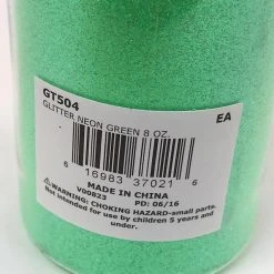 Mardi Gras Spot 8oz Glitter - Neon Green (Each)