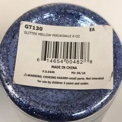 Mardi Gras Spot Party Supplies 8oz Glitter - Mellow Periwinkle (Each)