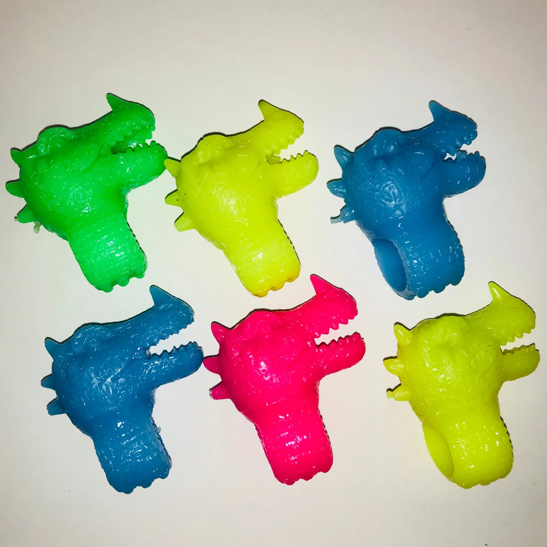 Mardi Gras Spot Light-Ups Dinosaur Ring - Assorted Colors 3 Mardi Gras Spot Light-Ups Dinosaur Ring - Assorted Colors