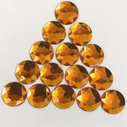 Sale Party Supplies 26mm Round Plastic Stones - Orange (Gross)