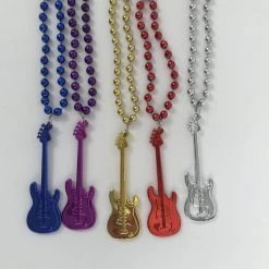 SBDOZEN Guitar Necklace - Assorted Colors (Dozen) Beads