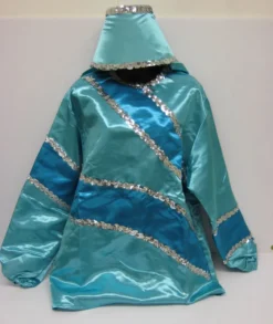 Mardi Gras Spot #12 - Aqua Costume With Marine Blue Trim (Each)