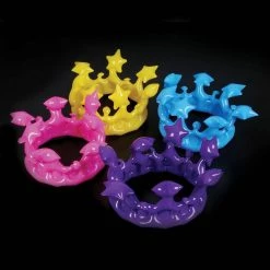 Mardi Gras Spot Inflatable Crown 13.25" (Each)