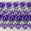 Mardi Gras Spot 48" 14mm Round Metallic Silver And Purple Mardi Gras Beads - Case (10 Dozen) 2 Mardi Gras Spot 48" 14mm Round Metallic Silver And Purple Mardi Gras Beads - Case (10 Dozen)