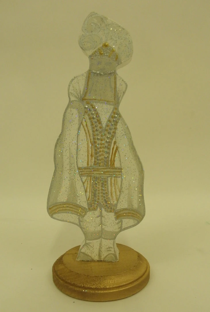 Plush Appeal, LLC 10" Gold Or Silver Krewe Captain Wood Table Decoration (Each) Tableware 3 Plush Appeal, LLC 10" Gold Or Silver Krewe Captain Wood Table Decoration (Each) Tableware