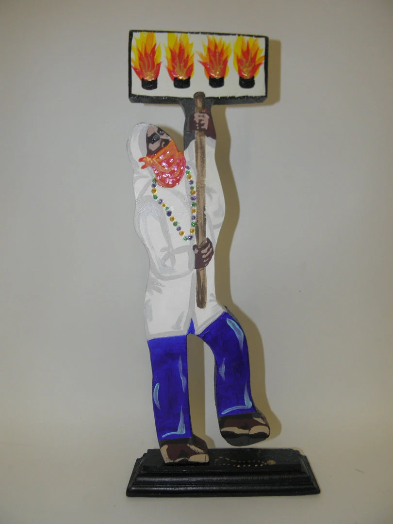 Plush Appeal, LLC Flambeau Man Wood Table Decoration (Each) 4 Plush Appeal, LLC Flambeau Man Wood Table Decoration (Each)