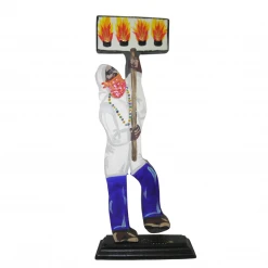 Plush Appeal, LLC Flambeau Man Wood Table Decoration (Each)