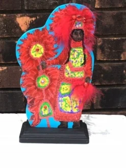 Plush Appeal, LLC Tableware Red Mardi Gras Indian (Each)