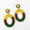 Sale Mardi Gras Woven Circle Earrings (Pair) Gifts & Apparel 1 Sale Mardi Gras Woven Circle Earrings (Pair) Gifts & Apparel