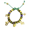 Plush Appeal, LLC Mardi Gras Wood Bead Bracelet (Each)