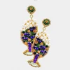 Plush Appeal, LLC Gifts & Apparel Mardi Gras Bubbles Earrings (Pair) 1 Plush Appeal, LLC Gifts & Apparel Mardi Gras Bubbles Earrings (Pair)