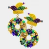 Plush Appeal, LLC Jester Hat/King Cake Earrings (Pair) Gifts & Apparel