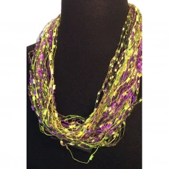 Plush Appeal, LLC Mardi Gras Confetti Magnetic Necklace (Each)