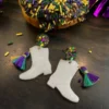 Plush Appeal, LLC Acrylic Pearlescent Majorette Marching Boots Earrings (Pair) 2 Plush Appeal, LLC Acrylic Pearlescent Majorette Marching Boots Earrings (Pair)