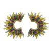 Plush Appeal, LLC Mardi Gras Large Sunburst Hoop Earrings (Pair) Gifts & Apparel 1 Plush Appeal, LLC Mardi Gras Large Sunburst Hoop Earrings (Pair) Gifts & Apparel
