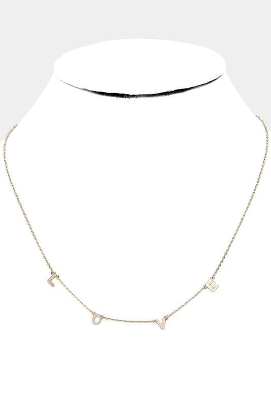 Sale Gifts & Apparel L.O.V.E Message Brass Necklace 18.5" Length (Each) 3 Sale Gifts & Apparel L.O.V.E Message Brass Necklace 18.5" Length (Each)