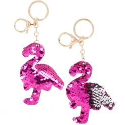 Sale Toys 4" Flip Sequin Flamingo Keychain (Dozen)