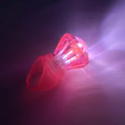 Mardi Gras Spot LED Pink Ring With White Lights Light-Ups