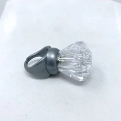 Mardi Gras Spot LED Silver Ring With White Lights Light-Ups