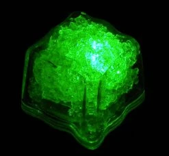 Mardi Gras Spot LED Green Ice Cube Light-Ups