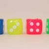 Mardi Gras Spot LED Assorted Color Dice With Multicolor Lights Light-Ups