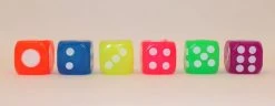 Mardi Gras Spot LED Assorted Color Dice With Multicolor Lights Light-Ups