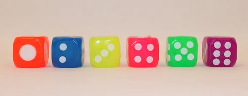 Mardi Gras Spot LED Assorted Color Dice With Multicolor Lights Light-Ups 4 Mardi Gras Spot LED Assorted Color Dice With Multicolor Lights Light-Ups