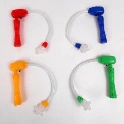 Mardi Gras Spot LED Spinning Wand With Ball - Assorted Colors Light-Ups