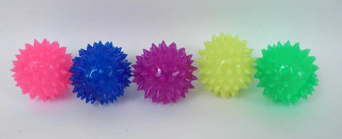 Mardi Gras Spot LED Spiky Massage Ball Light-Ups 4 Mardi Gras Spot LED Spiky Massage Ball Light-Ups