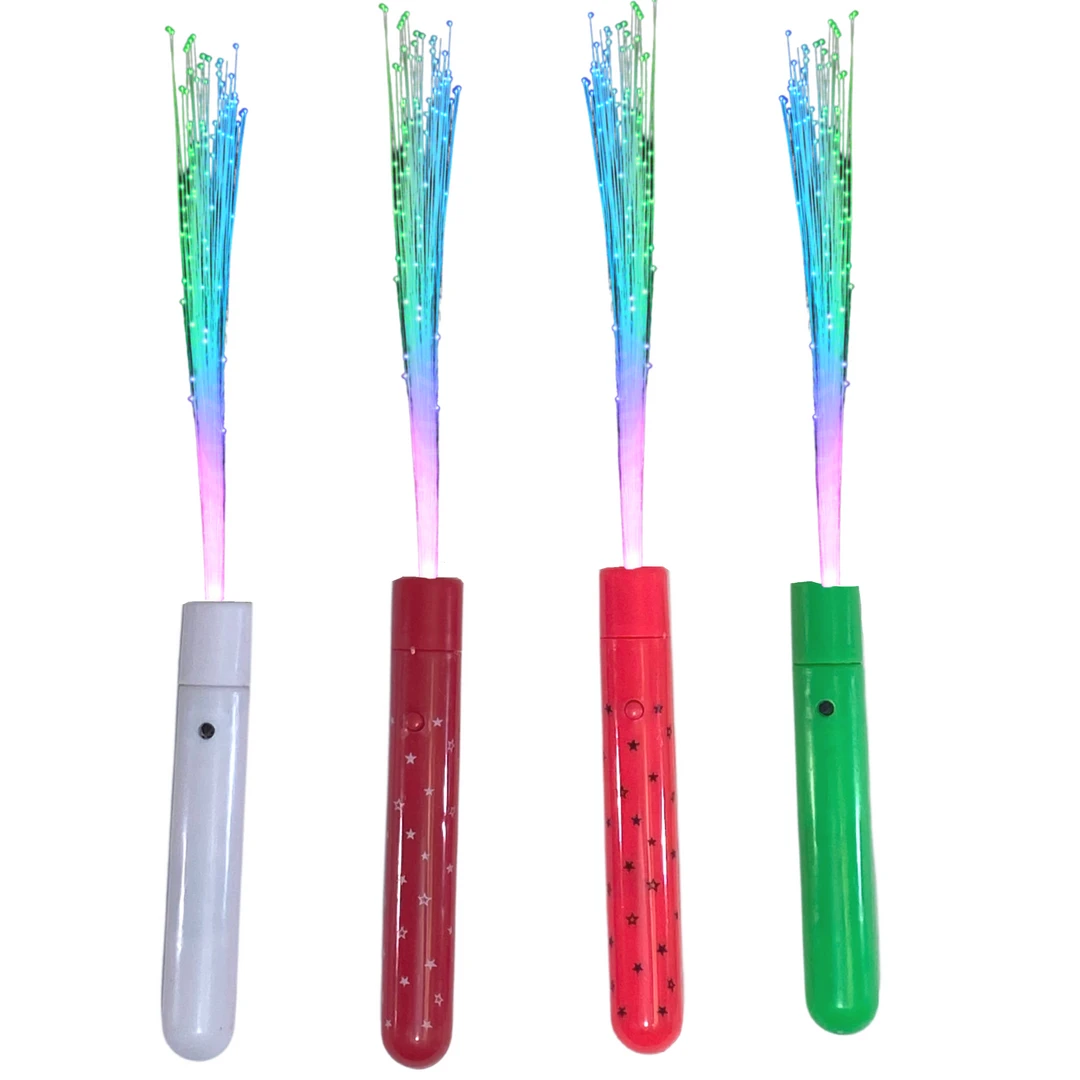 Mardi Gras Spot LED Fiber Optic Wand (Each) 4 Mardi Gras Spot LED Fiber Optic Wand (Each)