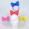 Mardi Gras Spot Light-Ups LED Bow Headband - Assorted Colors 1 Mardi Gras Spot Light-Ups LED Bow Headband - Assorted Colors