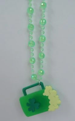 Mardi Gras Spot LED Shamrock Necklace (Each)
