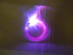 Mardi Gras Spot Light-Ups Purple LED Bangle Bracelet