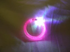 Mardi Gras Spot Light-Ups Hot Pink LED Bangle Bracelet