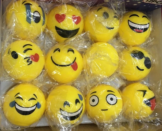 Mardi Gras Spot 2" LED Emoticon Bounce Ball Light-Ups 3 Mardi Gras Spot 2" LED Emoticon Bounce Ball Light-Ups