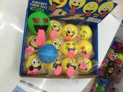 Sale 2" LED Emoticon With Tongue Bounce Ball Light-Ups