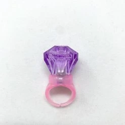 Mardi Gras Spot Light-Ups LED Purple Ring With White Lights