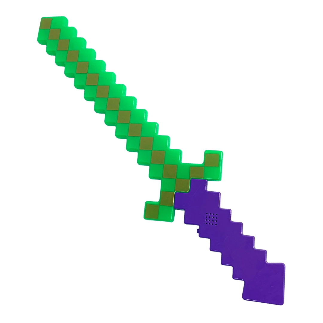 Plush Appeal Light-Ups 24" LED Purple, Green And Yellow Pixel Sword (Each) Plush Appeal Light-Ups 24" LED Purple, Green And Yellow Pixel Sword (Each)