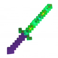 Plush Appeal Light-Ups 24" LED Purple, Green And Yellow Pixel Sword (Each)