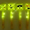 Mardi Gras Spot Light-Ups LED Emoji Wands With Assorted Faces