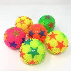Mardi Gras Spot 2.5" Star Bounce Ball - Assorted Colors
