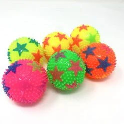 Mardi Gras Spot 2.5" Star Bounce Ball - Assorted Colors 16 Mardi Gras Spot 2.5