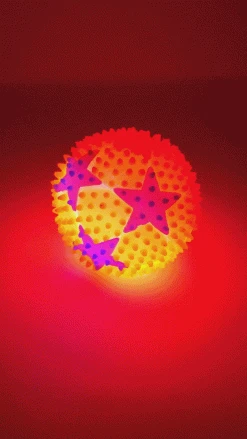 Mardi Gras Spot 2.5" Star Bounce Ball - Assorted Colors