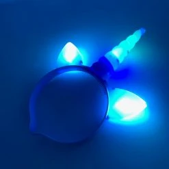 Mardi Gras Spot Light-Up Unicorn Headband - Assorted Colors 24 Mardi Gras Spot Light-Up Unicorn Headband - Assorted Colors