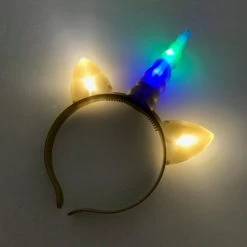 Mardi Gras Spot Light-Up Unicorn Headband - Assorted Colors 27 Mardi Gras Spot Light-Up Unicorn Headband - Assorted Colors
