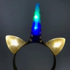 Mardi Gras Spot Light-Up Unicorn Headband - Assorted Colors 29 Mardi Gras Spot Light-Up Unicorn Headband - Assorted Colors