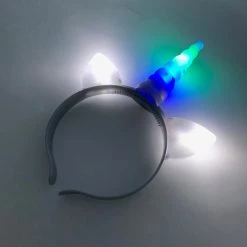 Mardi Gras Spot Light-Up Unicorn Headband - Assorted Colors 37 Mardi Gras Spot Light-Up Unicorn Headband - Assorted Colors