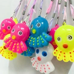Mardi Gras Spot Light-Ups LED Octopus Necklace - Assorted Colors 10 Mardi Gras Spot Light-Ups LED Octopus Necklace - Assorted Colors