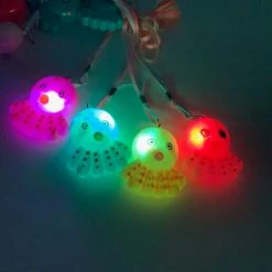Mardi Gras Spot Light-Ups LED Octopus Necklace - Assorted Colors 11 Mardi Gras Spot Light-Ups LED Octopus Necklace - Assorted Colors